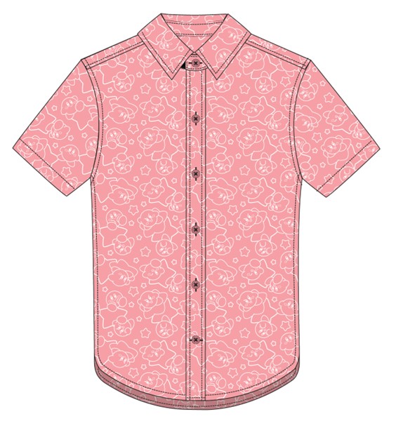 T-shirt de vacances rose Kirby - P