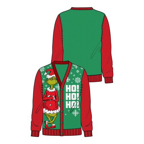 Grinch HO! Christmas Cardigan