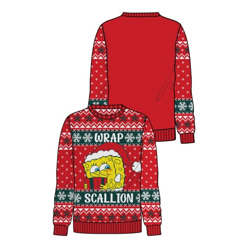 Pull de Noël Bob l'éponge Wrap Scallion - TTG