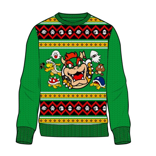Pull de Noël Super Mario Bros : Bowser - P