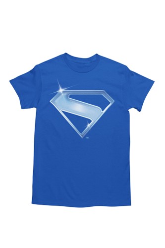 T-shirt bleu avec logo Superman - P