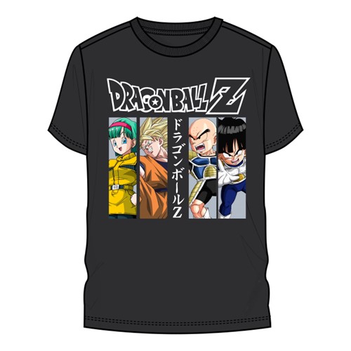 T-shirt noir Dragon Ball Z à motif kanji - P