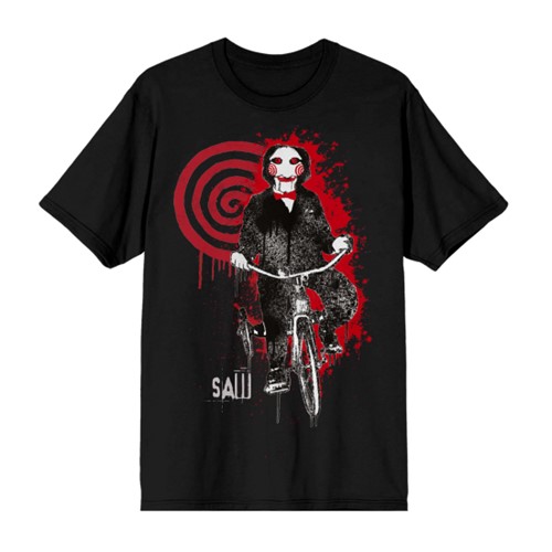 T-shirt noir Jigsaw à vélo - P