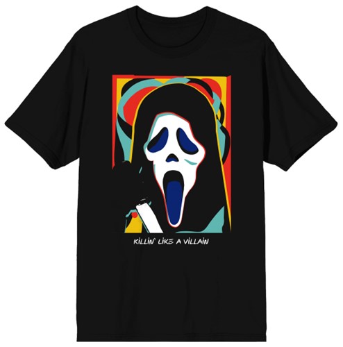 T-shirt noir Ghostface « Tuer comme un méchant » - P