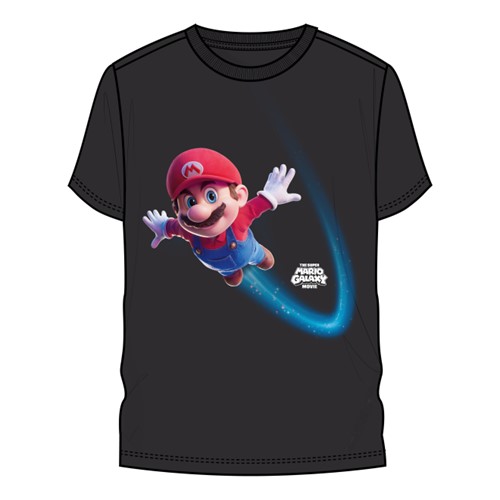 Super Mario Bros 2 Flying Black T-Shirt