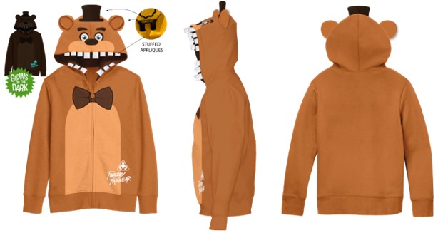 Five Nights at Freddy's: Sweat à capuche cosplay Freddy pour enfants - P