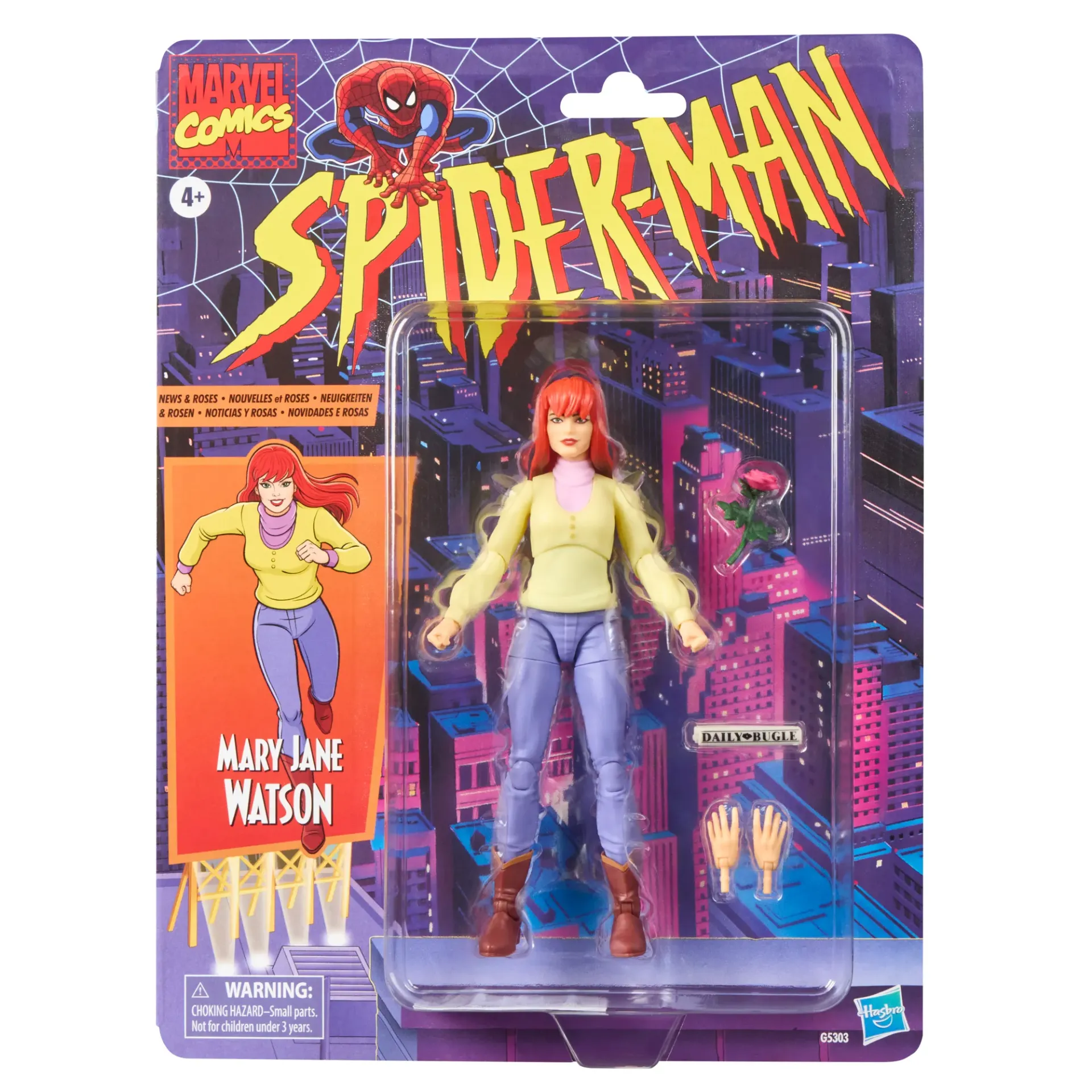 Marvel Legends Retro Cardback Mary Jane Watson, Spider-Man: The Animated Series