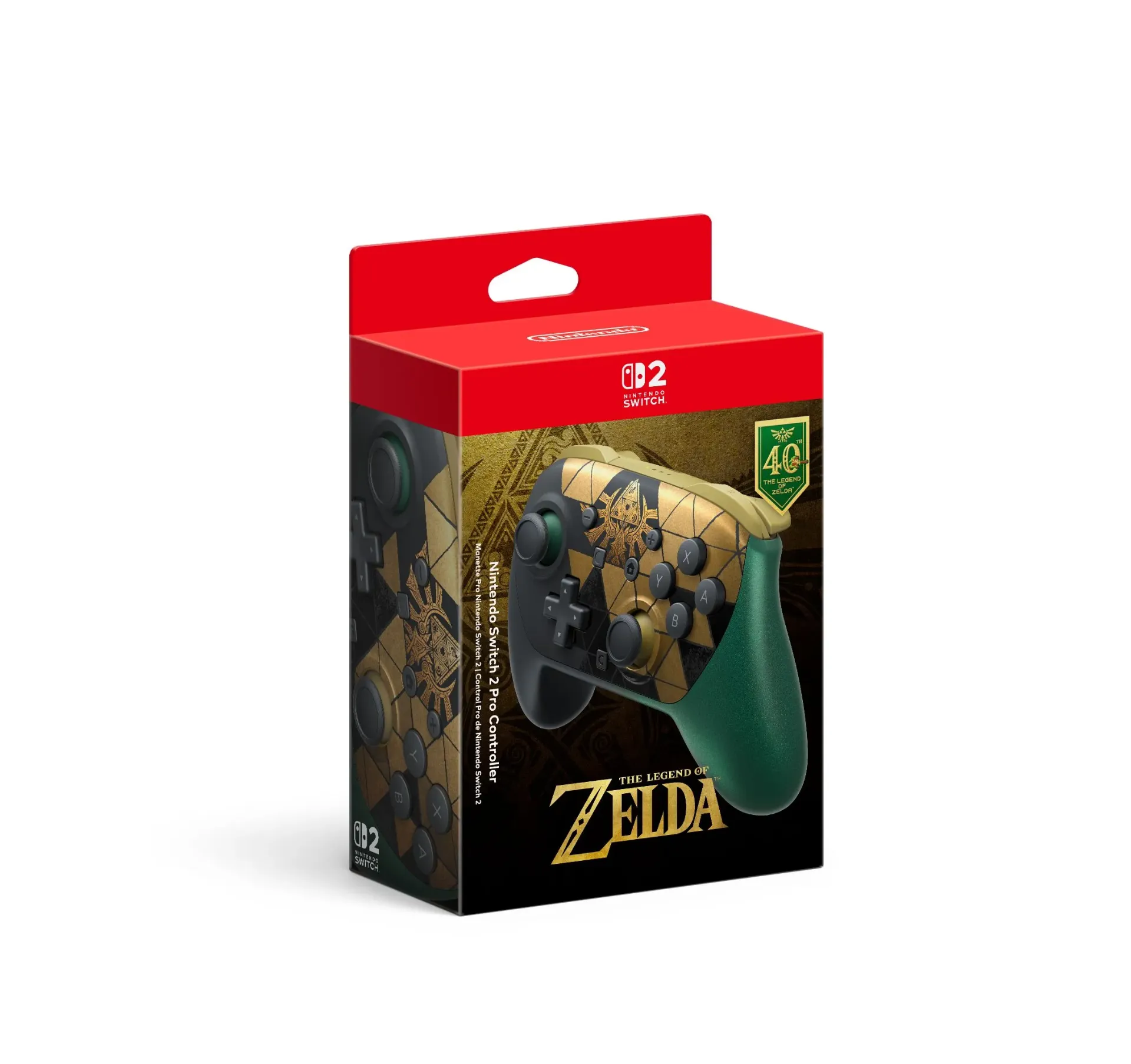 Nintendo Switch 2 Pro Controller - The Legend of Zelda - 40th Anniversary Edition