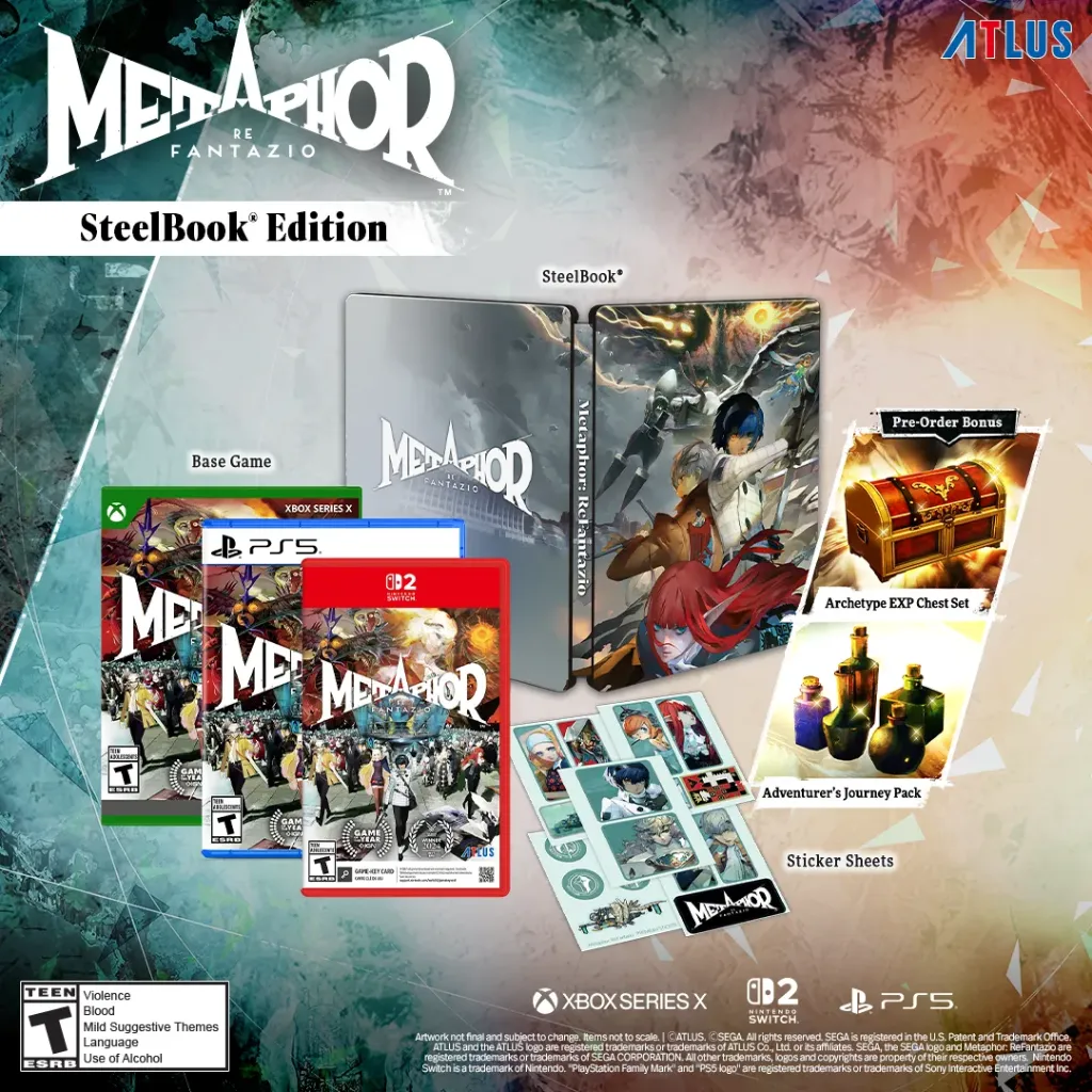 Metaphor Refantazio Steelbook Edition Xbox Series X
