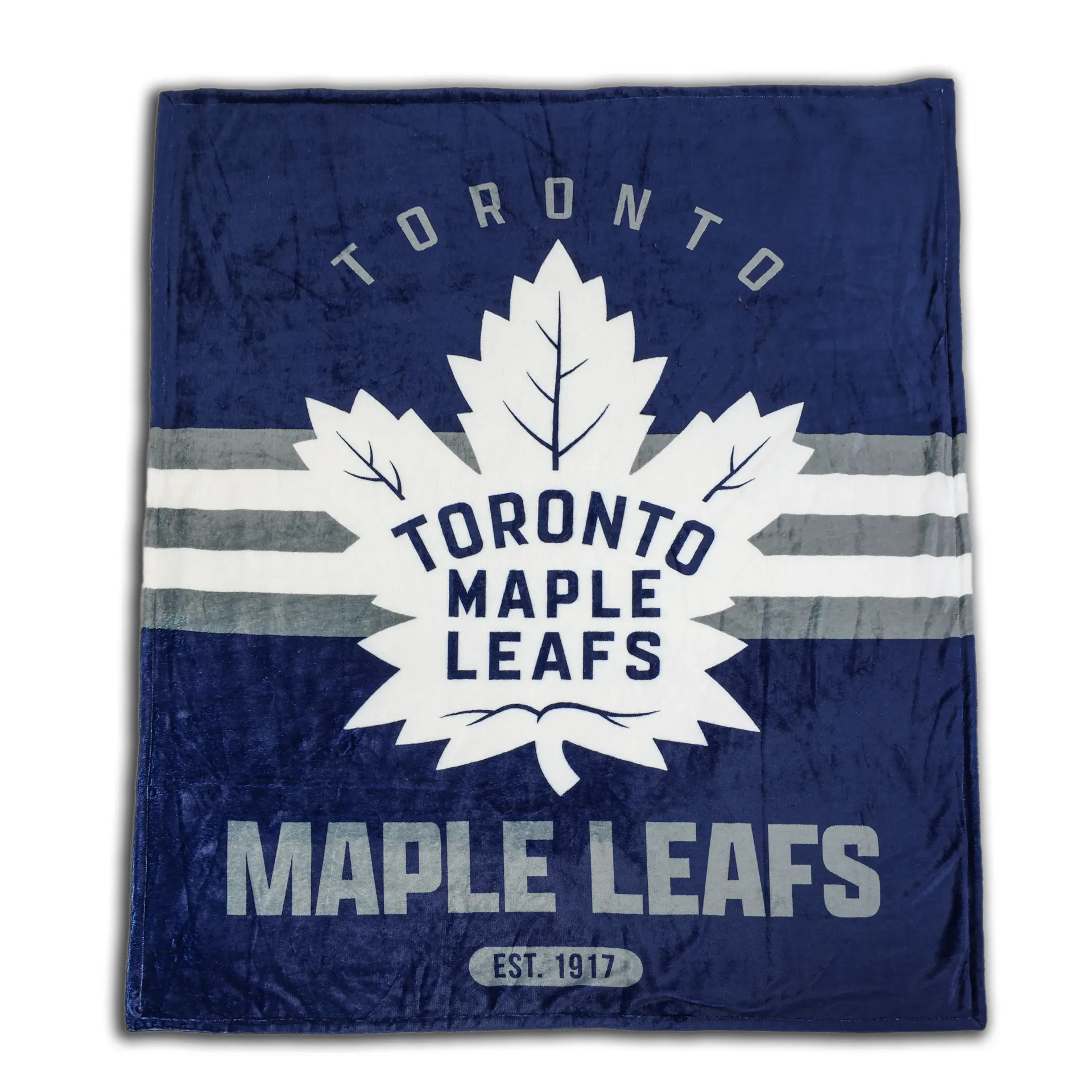 Plaid en peluche double épaisseur LNH – Toronto Maple Leafs