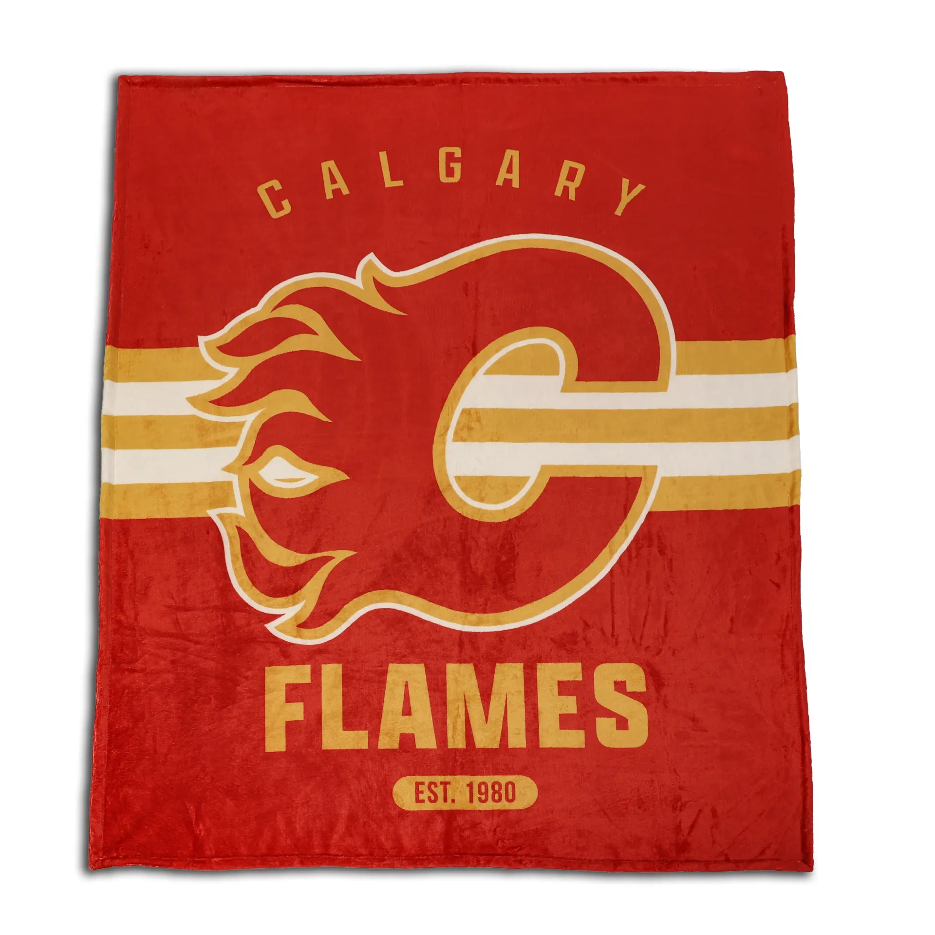 NHL 2 Ply Plush Throw - Calgary Flames