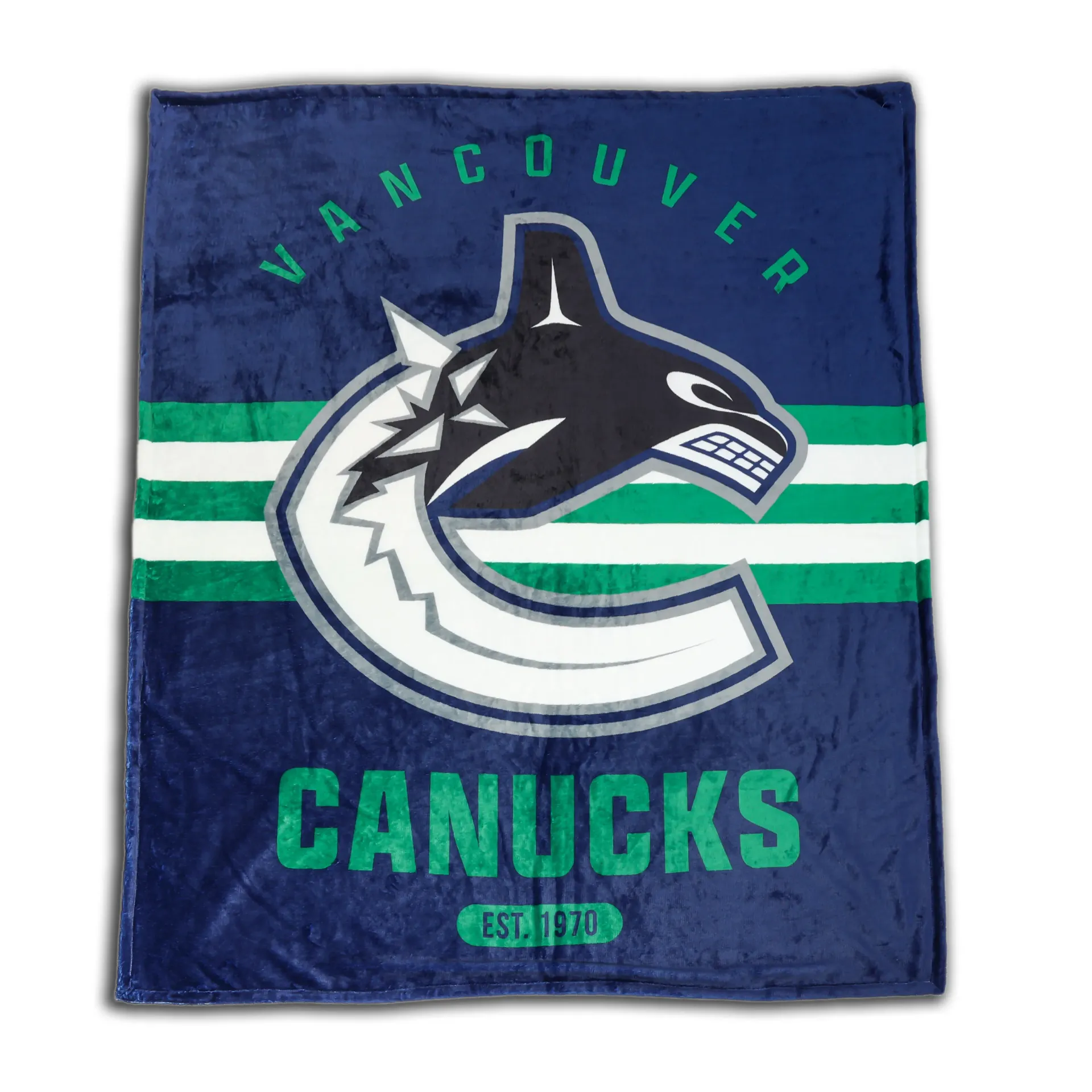 Couverture en peluche double épaisseur NHL – Vancouver Canucks