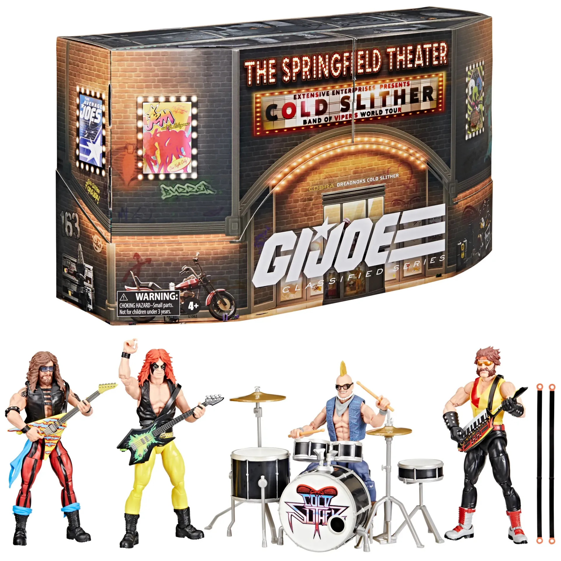G.I. Joe Classified Series #163, Dreadnoks Cold Slither: Band of Vipers Tour Commemorative Action Figure Set - Pulse EB Games Canada Exclusive!