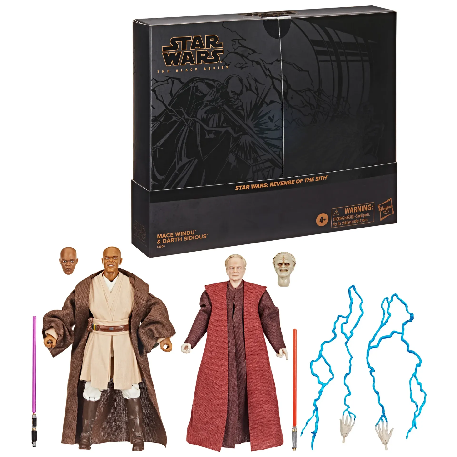 Star Wars The Black Series Mace Windu & Darth Sidious - Pulse EB Games Canada Exclusive!