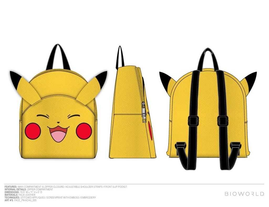 Mini sac à dos Pikachu Face