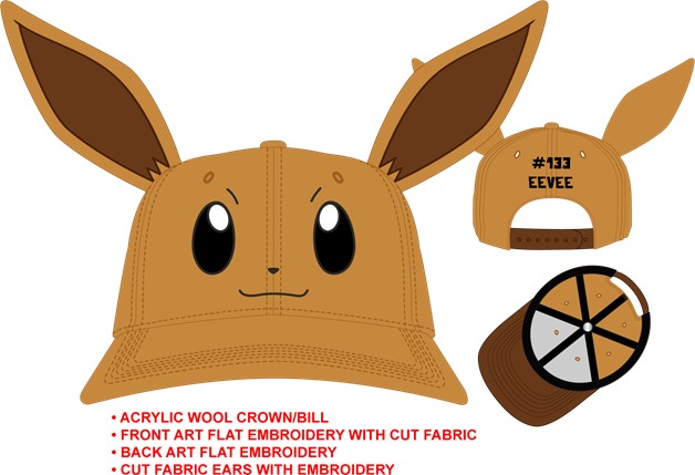 Pokemon Eevee Face Snapback