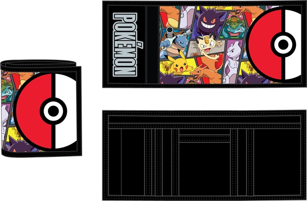 Pokemon Characters Trifold Wallet