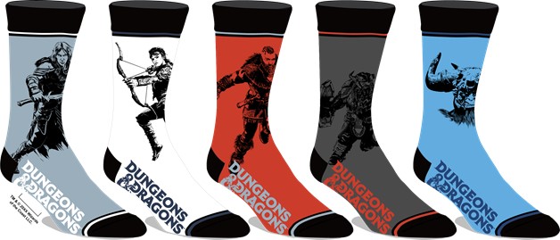 Dungeons & Dragons 5pk Socks