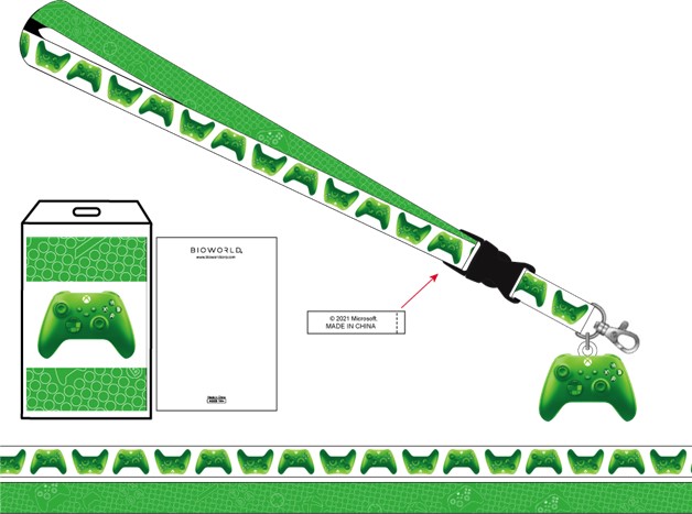 Xbox Green White Lanyard
