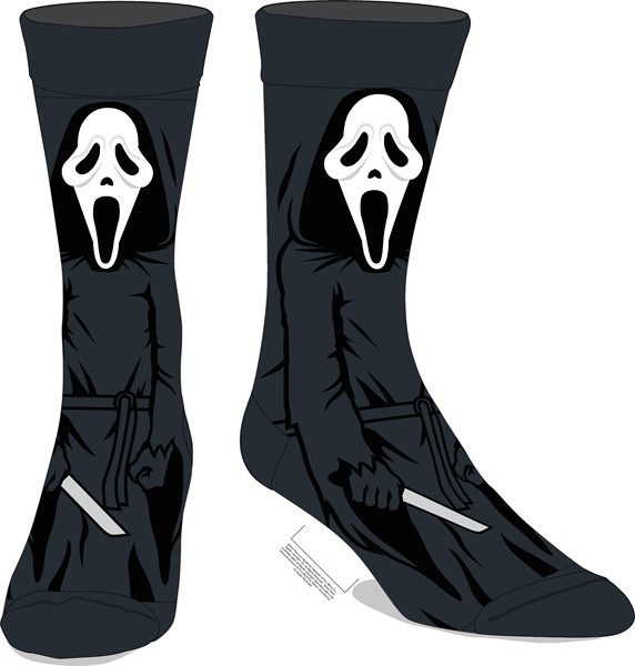 Scream Horror 1pk Socks