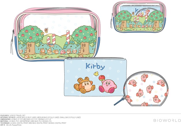 Kirby 3pc Travel Bag Set