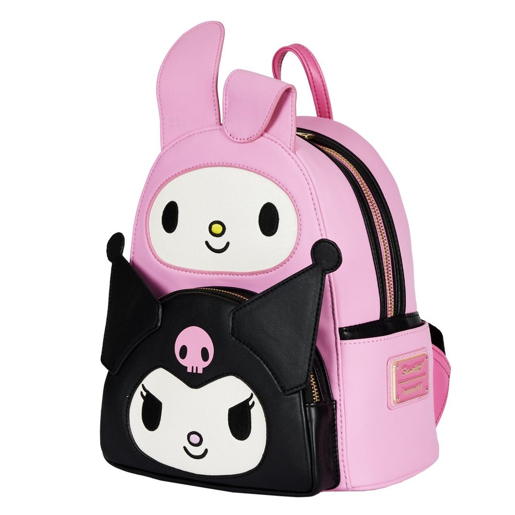 My Melody Kuromi Double Pocket Backpack
