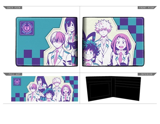 Portefeuille My Hero Academia Blue Check Group