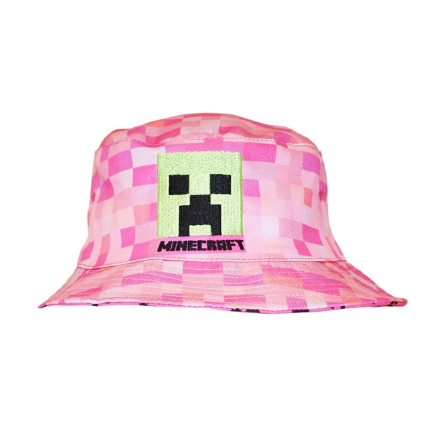 Minecraft Kids Bucket Hat Pink