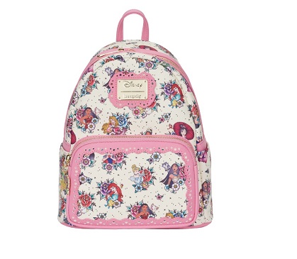Loungefly Disney Princess Tattoo AOP Mini Backpack