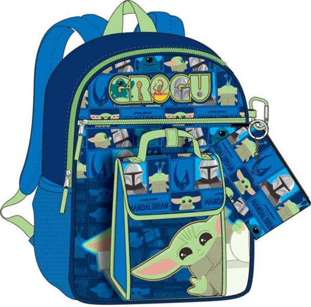 Star Wars Grogu 5 Piece Backpack Set
