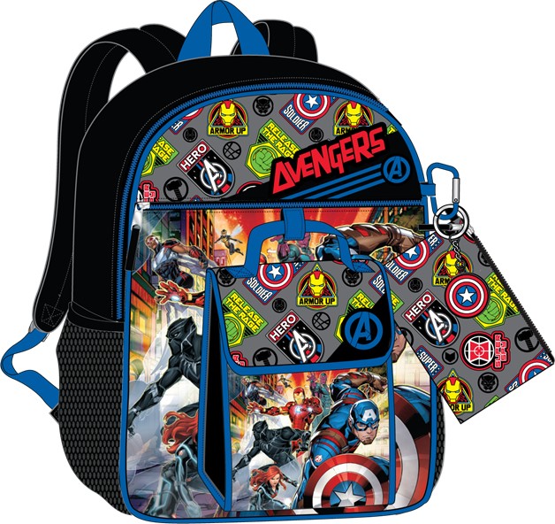 Avengers 5 Piece Backpack Set
