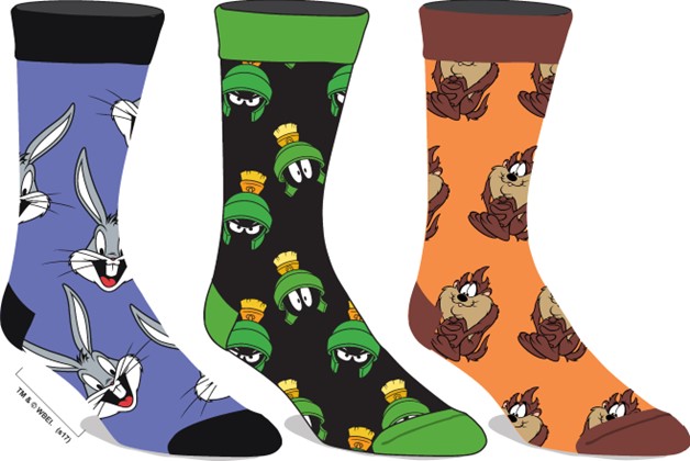 Looney Tunes Characters Mens Socks 3 Pack