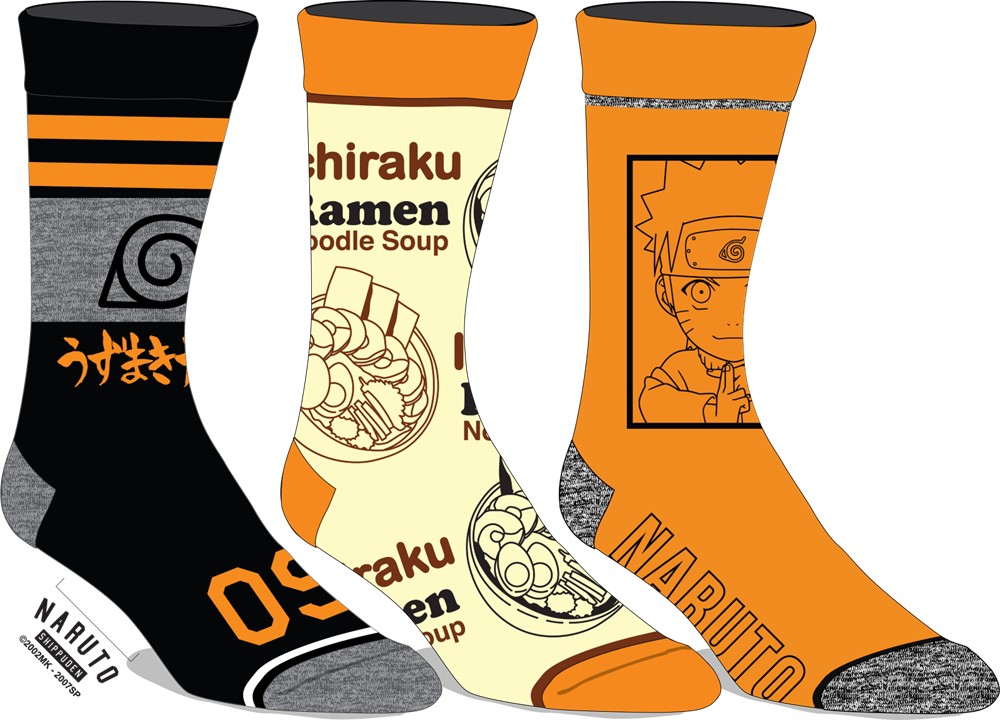 Lot de 3 paires de chaussettes Naruto