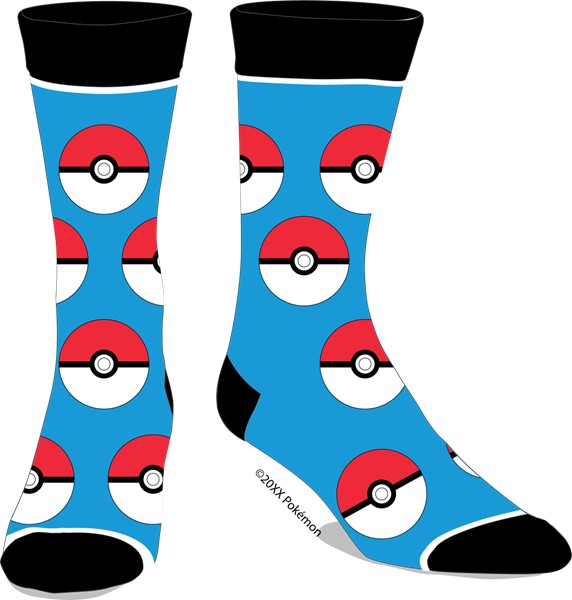 Pokémon Pokeball AOP Chaussettes Homme