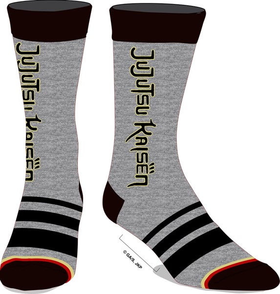 Jujutsu Kaisen Logo Gris Chaussettes Homme