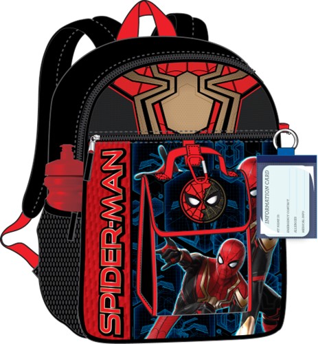 Spiderman Red and Gold 5 Piece Backpack