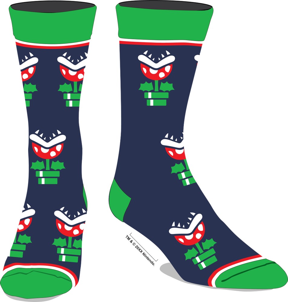 Mario Bros Pirhana Chaussette