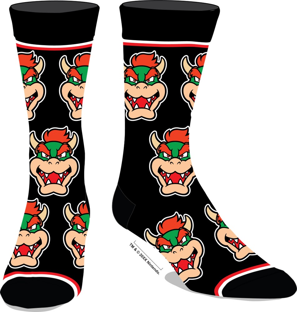 Mario Bros Bowser Chaussette