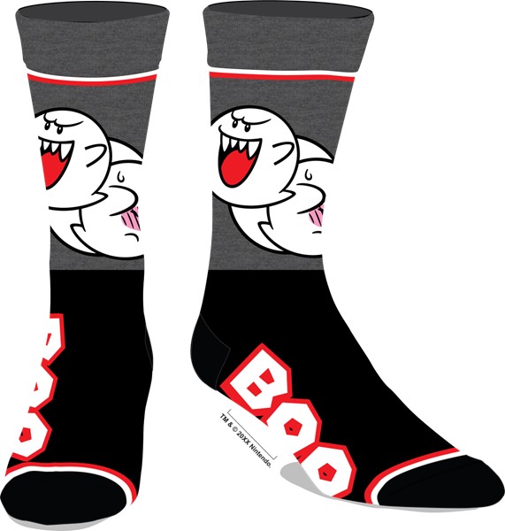 Super Mario Boo Mens Socks
