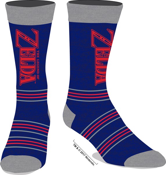 Chaussettes mi-mollet pour hommes avec logo Zelda