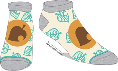 Animal Crossing Leaf Ankle Socks
