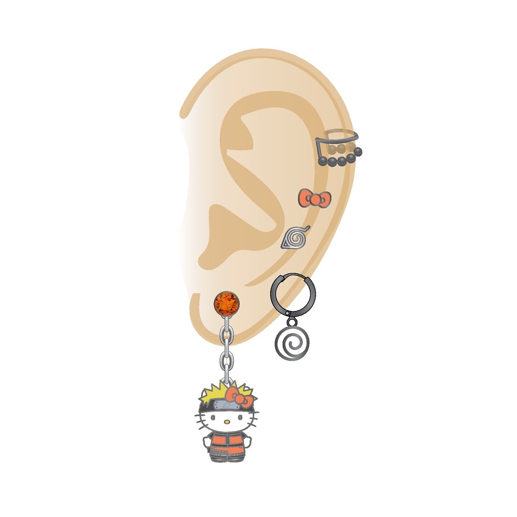 Hello Kitty x Naruto Earring Set