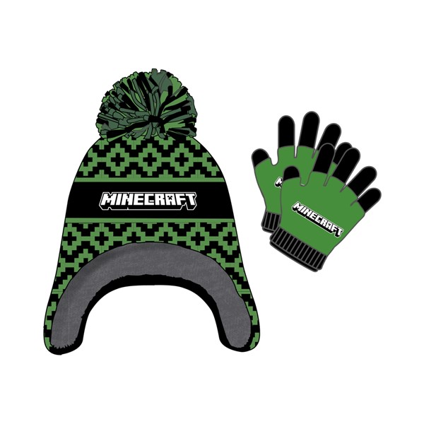 Minecraft Kids Lapander Hat with Gloves