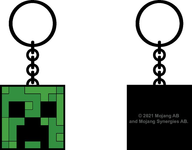 Minecraft Creeper Keychain
