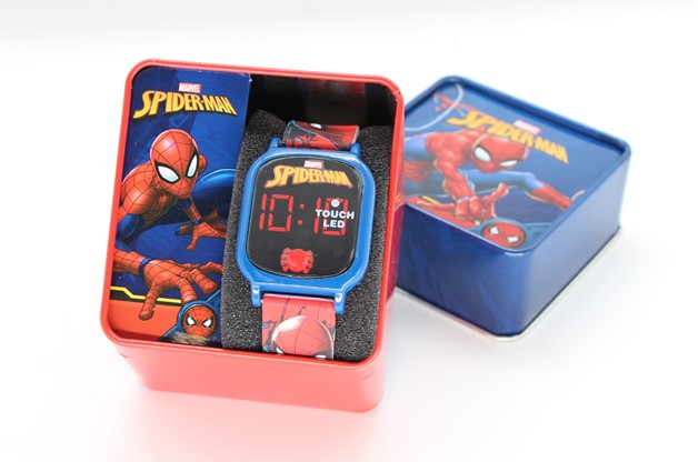 Spiderman Kids Led Watch Red