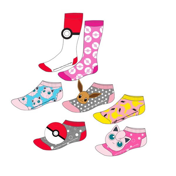 Pokémon 7 Days of Ladies Socks