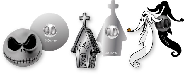 The Nightmare Before Christmas Lapel Pins 3 Pack