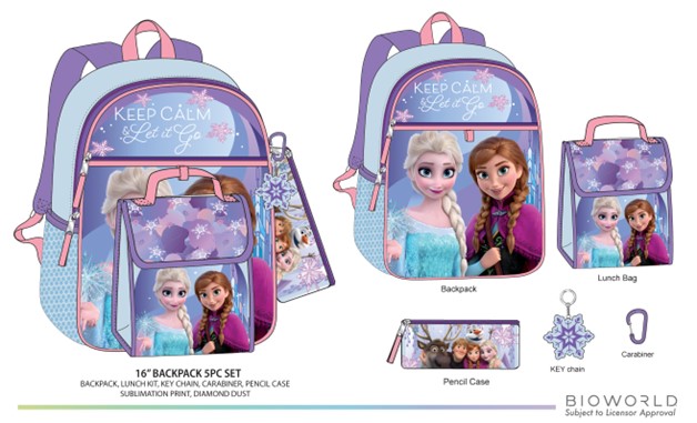 Disney: Frozen 5pc Backpack