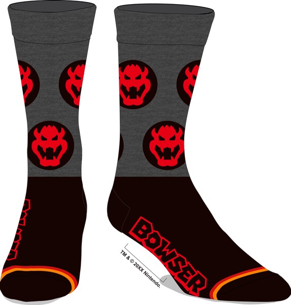 Chaussettes ras du cou Super Mario- Bowser Icon