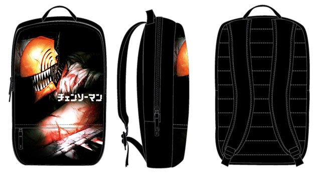 Sac à dos noir de l'homme tronçonneuse